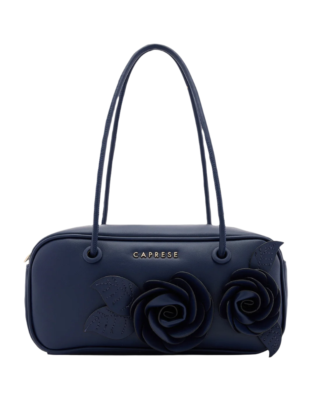 Caprese Bloom Medium Navy Baguette Bag