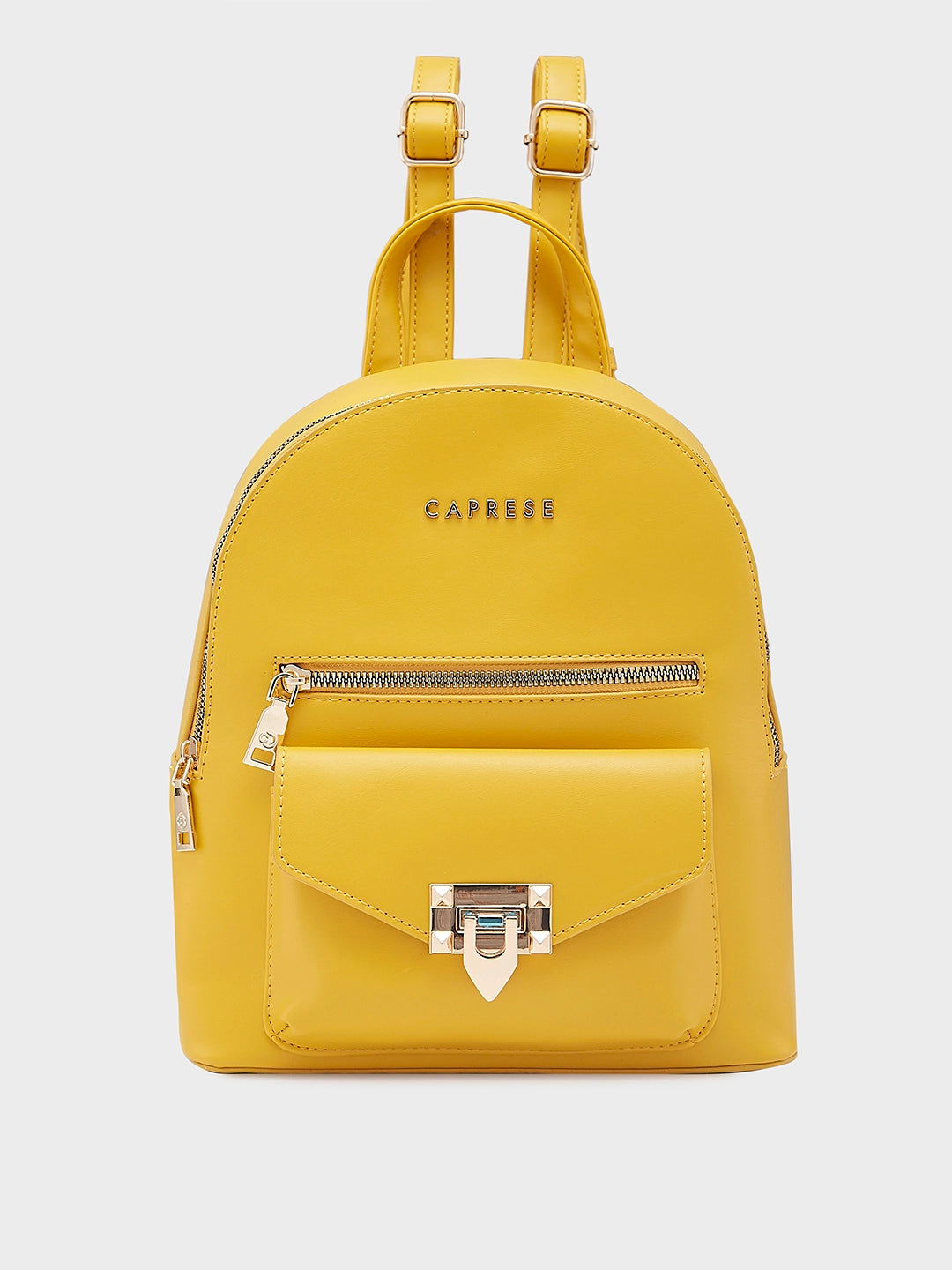 Buy Caprese Rabina Fashion Backpack Medium Yellow Rs.3199 Caprese Bags