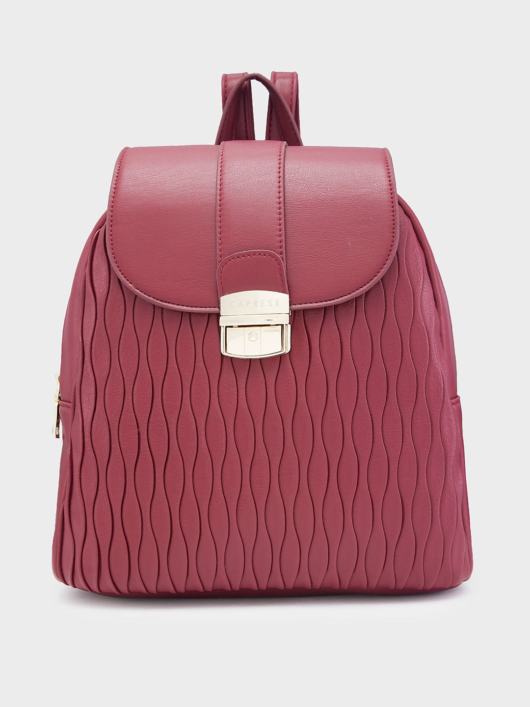 Buy Caprese Shelbee Fashion Backpack Medium Burgundy Rs.2399 Caprese Bags
