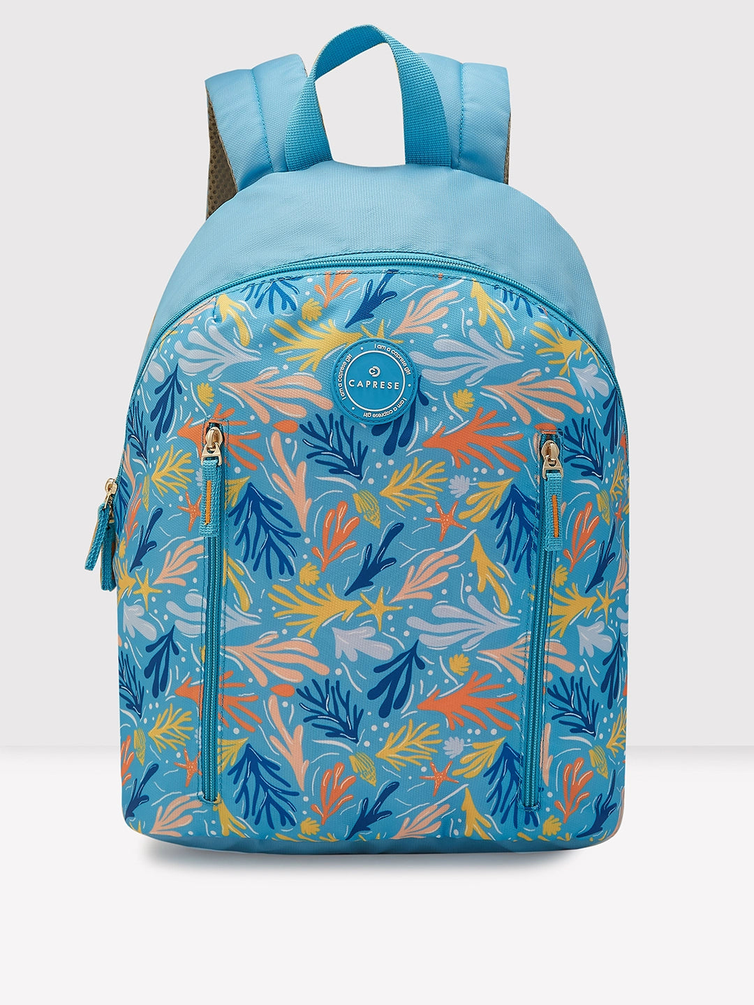 Buy Caprese Xenia Backpack Medium Light Blue Printed Rs.539 Caprese Bags