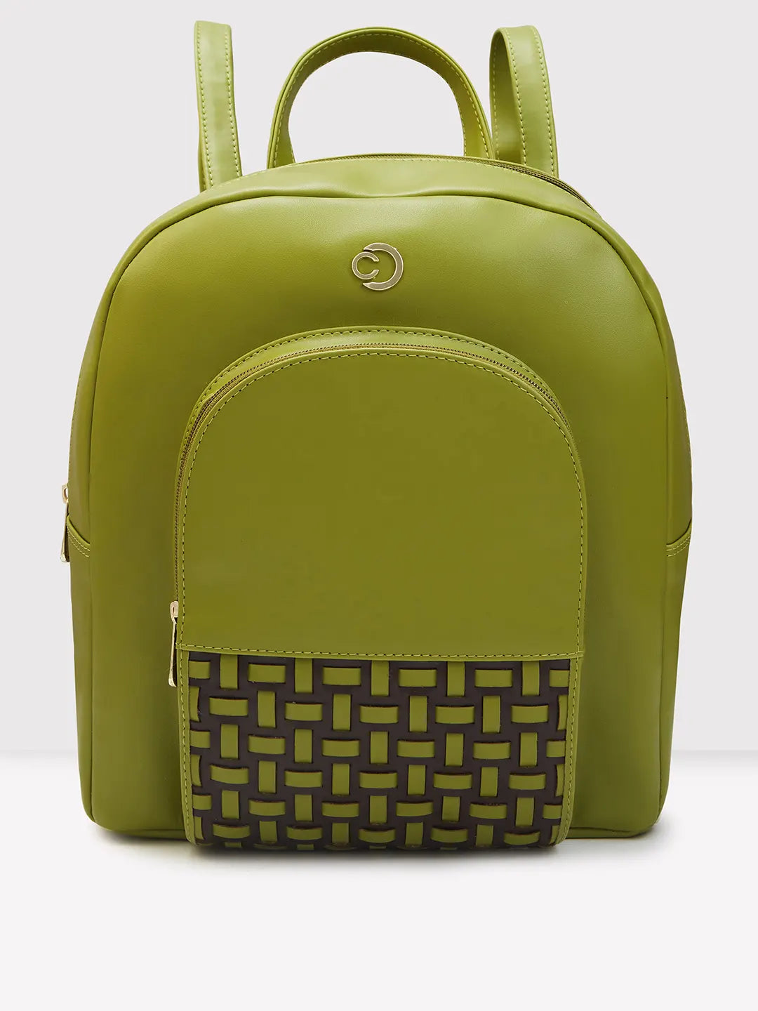 Buy Caprese Zeta Quilted Large Olive Backpack Caprese Bags