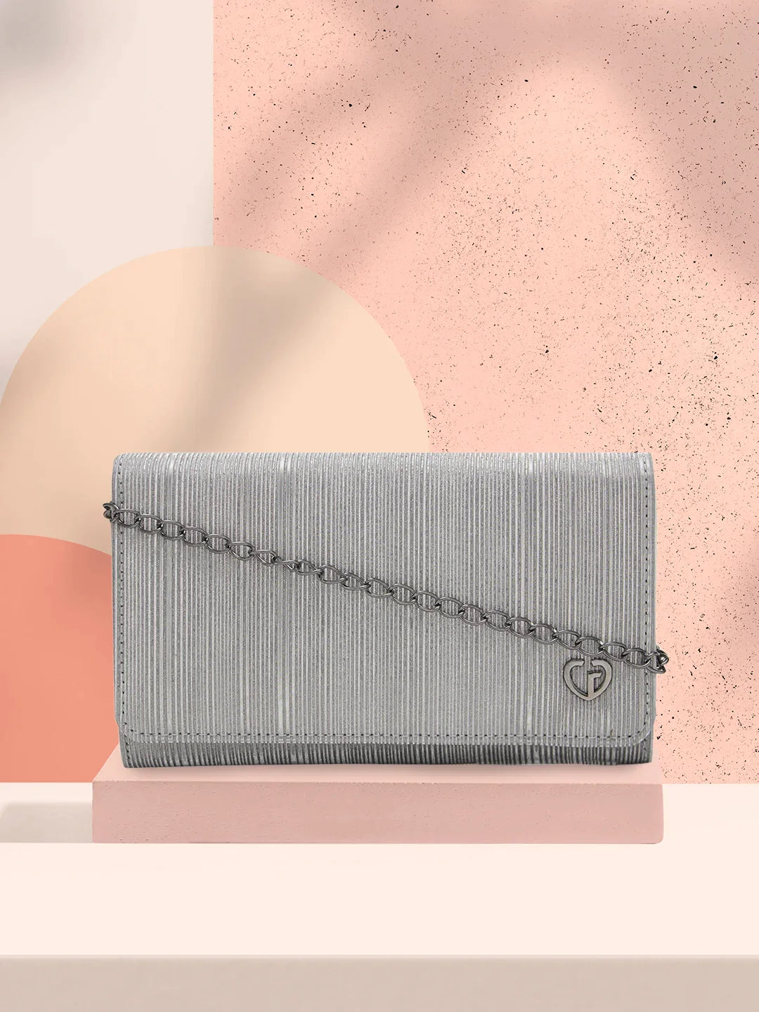 CAPRESE PARTY BLUMA CLUTCH MEDIUM GUNMETAL Caprese Bags