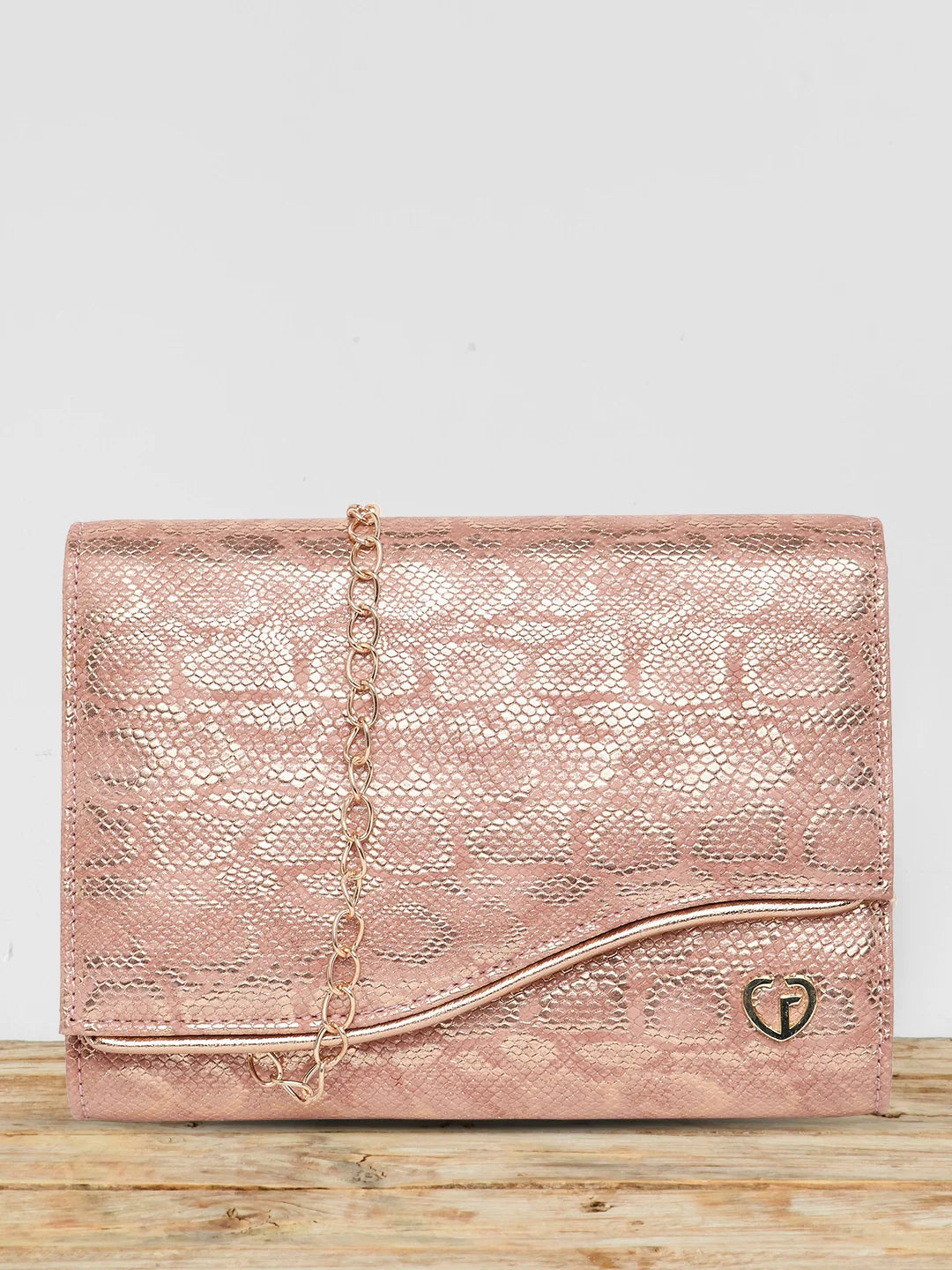 CAPRESE PARTY MERLE CLUTCH MEDIUM BLUSH Caprese Bags