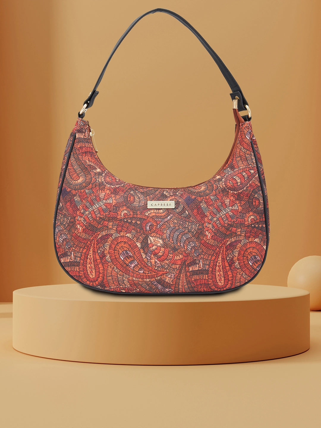 Buy Caprese Kaya Hobo Medium Printed Womens Handbag Red Rs 3298 Caprese Bags