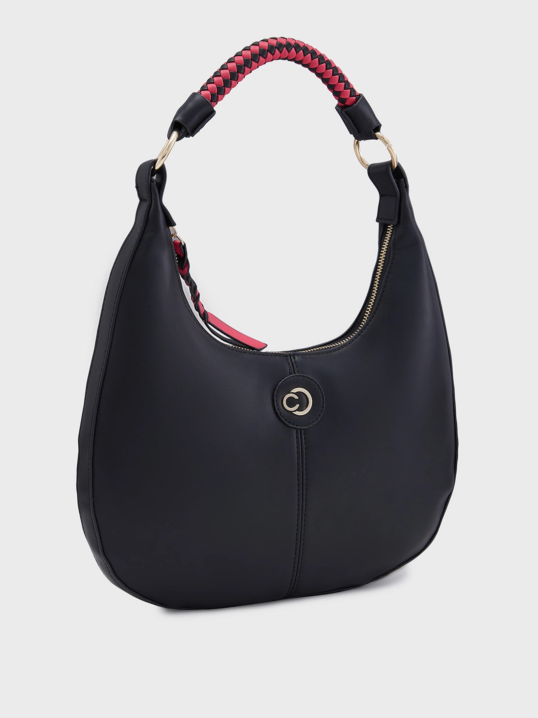 Caprese Mindy Medium Black Hobo Bag