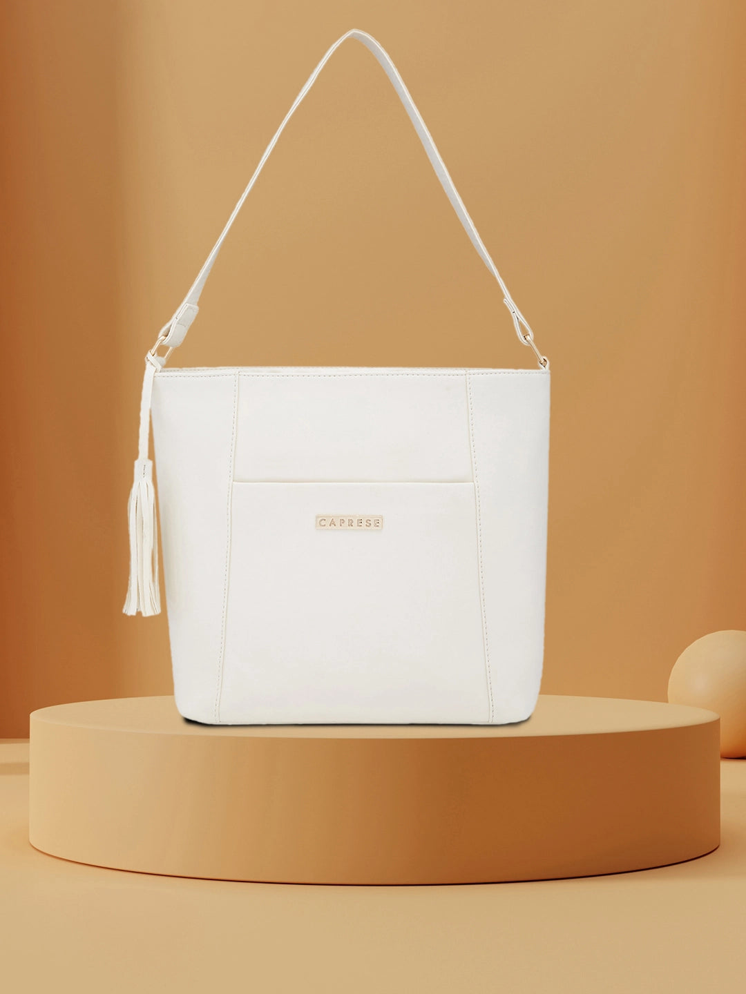 ★EMS★ JERSEY HOBO BAGWHITE Buy Caprese Sari Medium Off White Hobo Bag @ Rs.4799