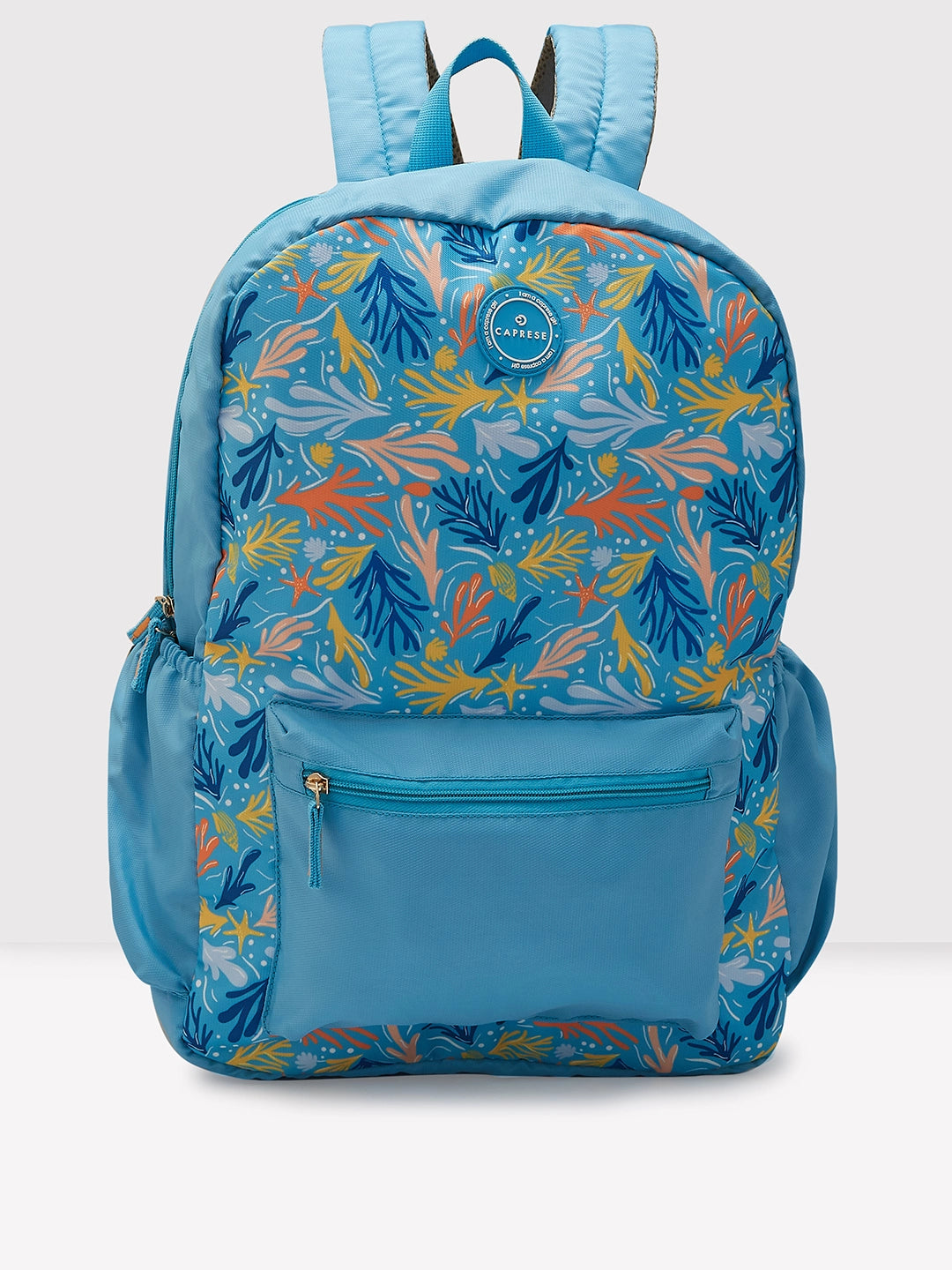 Buy Caprese Xenia X Large Printed Light Blue Laptop Backpack Rs