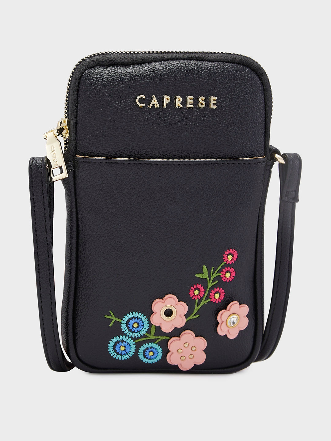 Buy Caprese Erica Small Black Mobile Pouch Caprese Bags