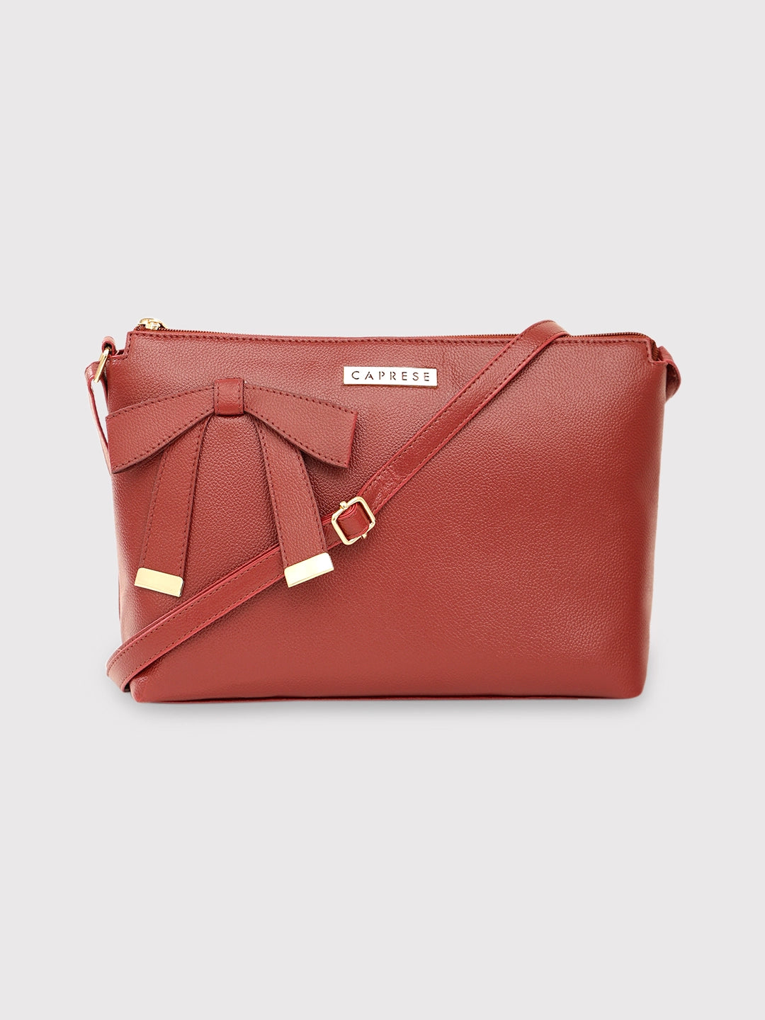 Caprese Alexandria Medium Maroon Sling Bag