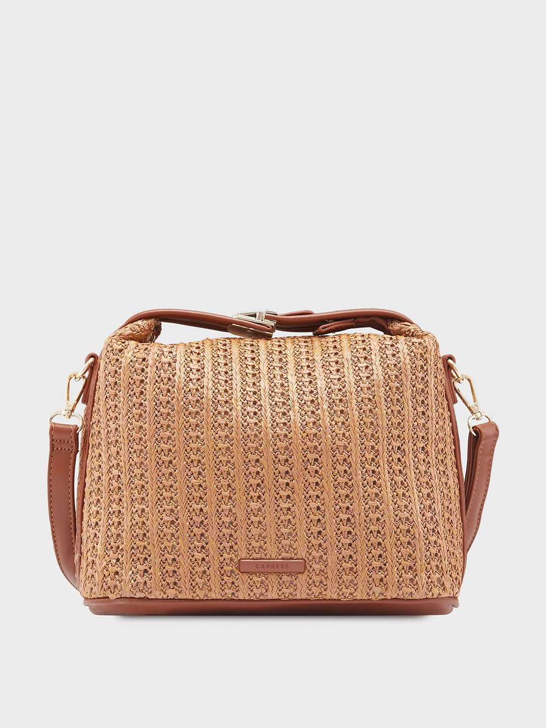 Buy Caprese Neo Sling Medium Self Design Womens Handbag Tan Rs 2199 Caprese Bags