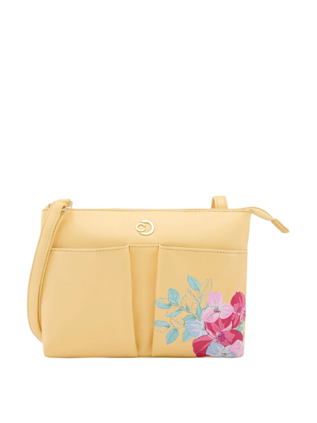 Buy Caprese Shanaya Medium Yellow Sling Bag Caprese Bags
