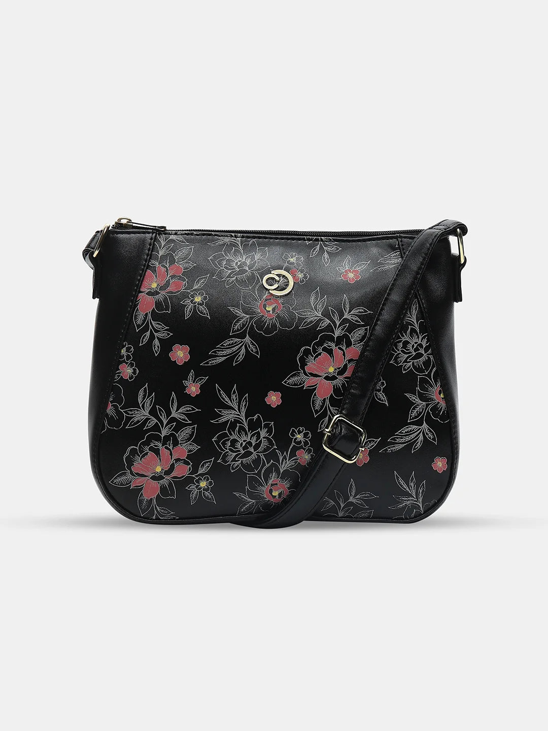 Buy Caprese Snow Sling Medium Printed Women S Handbag Black Rs 1899 Caprese Bags