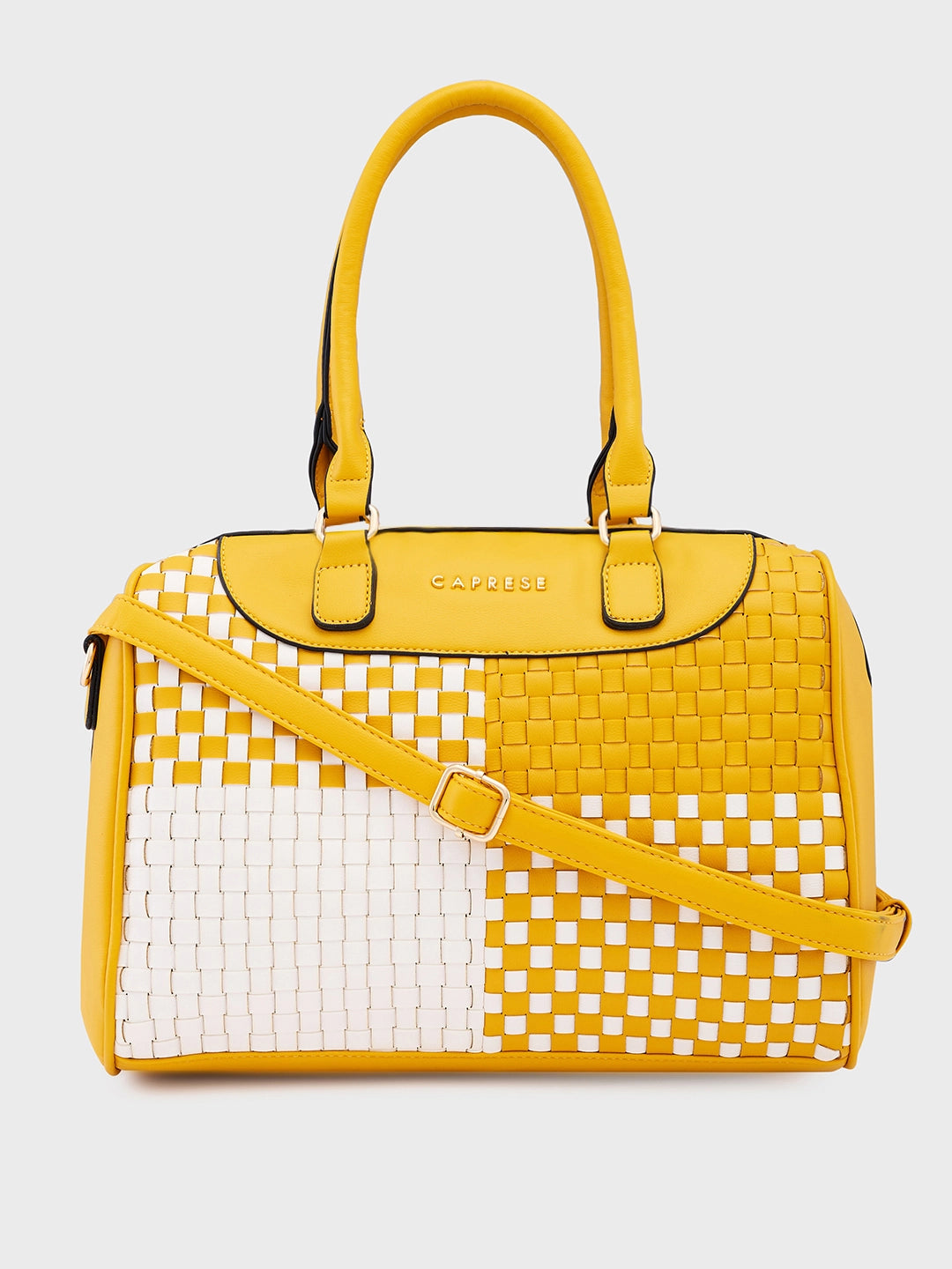 Buy Caprese Aria Satchel Medium Mustard Rs.2999 Caprese Bags