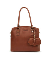 Caprese Lexi Medium Tan Satchel Bag