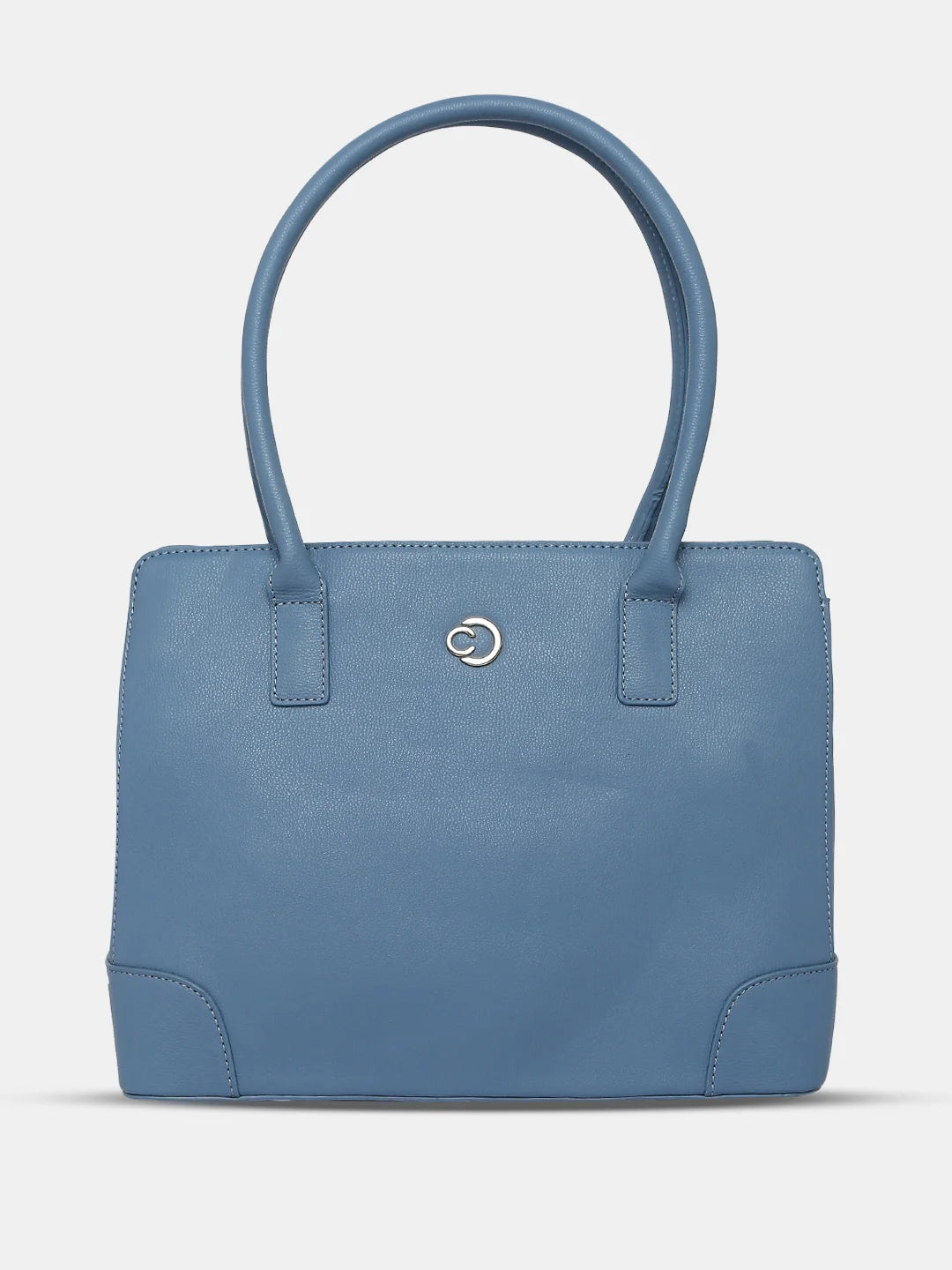 Caprese Milan Satchel Medium Solid Women S Handbag Blue