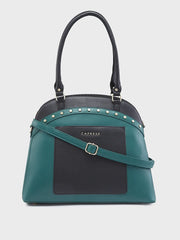 Caprese Shelby Large Black Satchel Bag