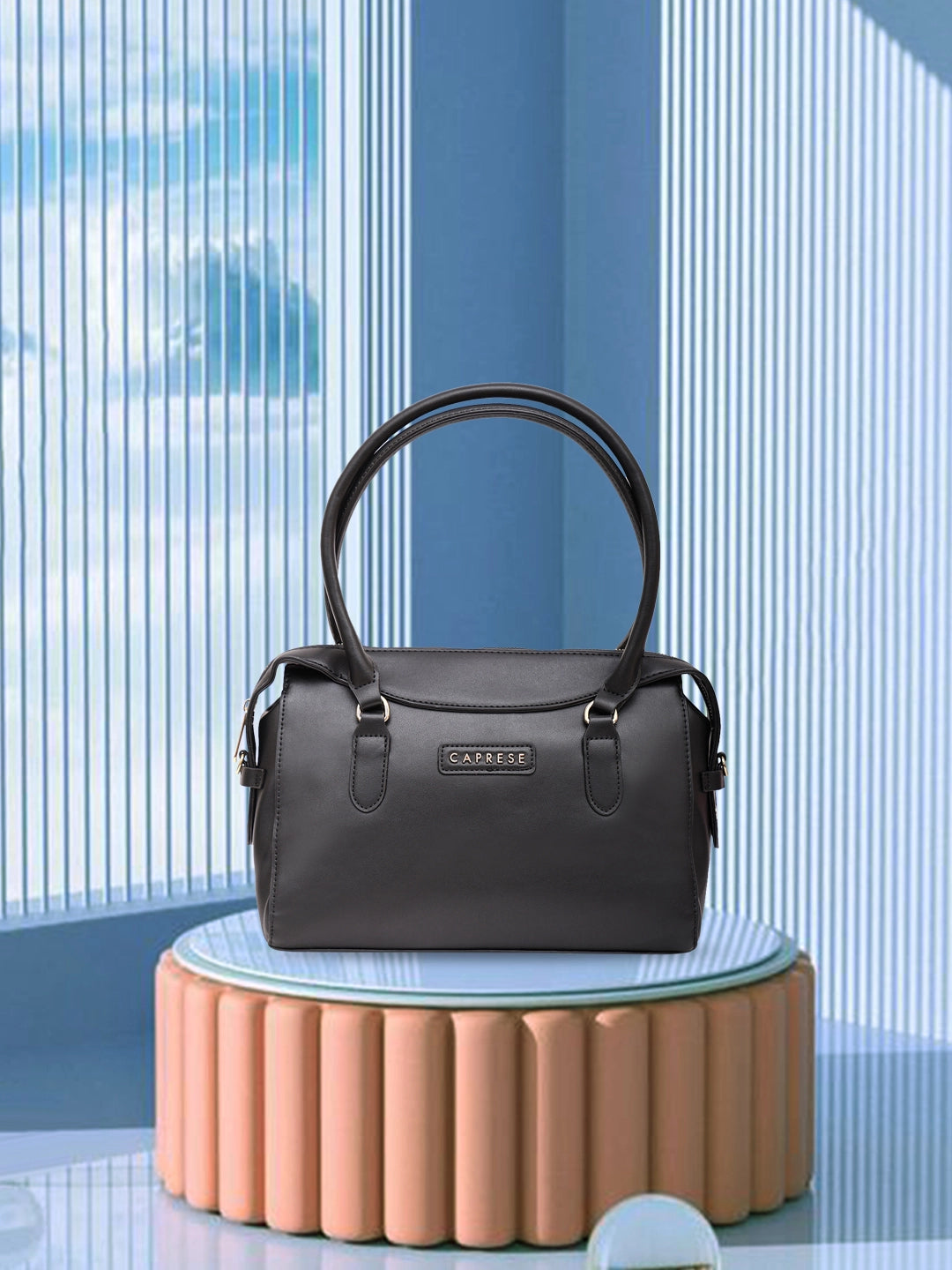 Buy Caprese Vienna Satchel Small Solid Women S Handbag Black Rs 1799.4 Caprese Bags
