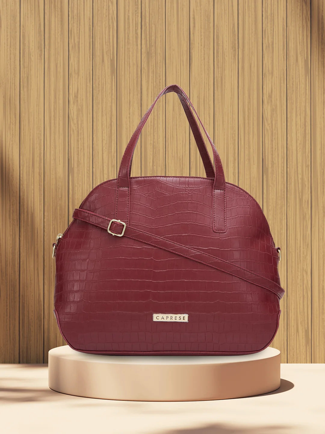 Buy Caprese Westwood Medium Satchel Croco Faux Leather For Women Rs 1599 Caprese Bags