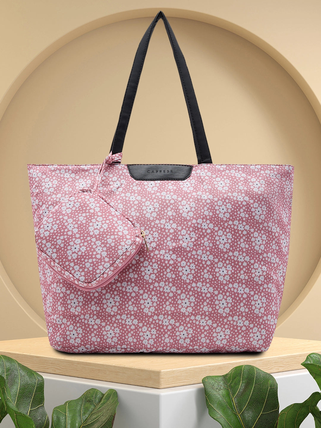 Caprese Alyssa Large Blush Tote Bag