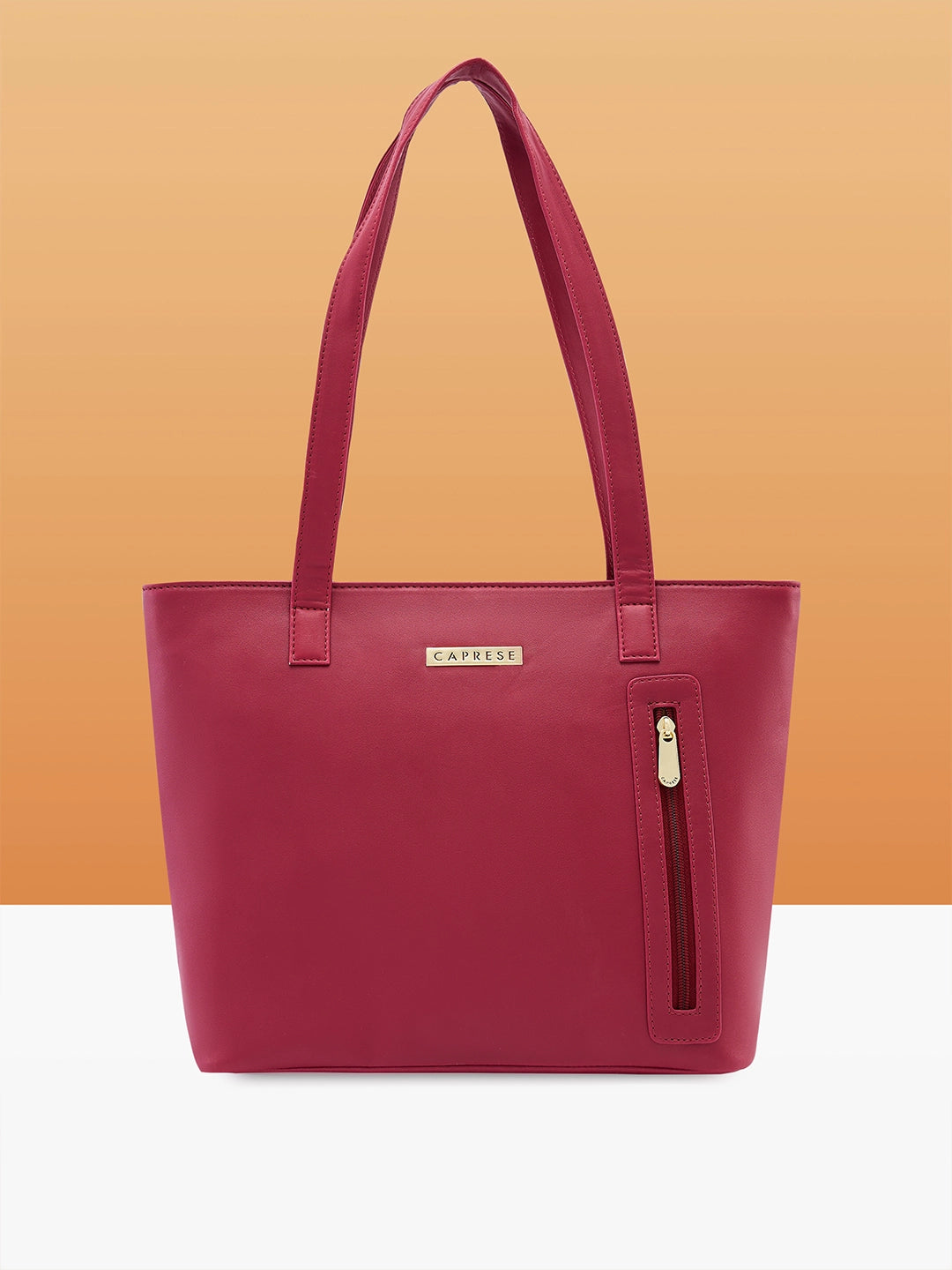 Caprese Alexandria Large Maroon Tote Bag