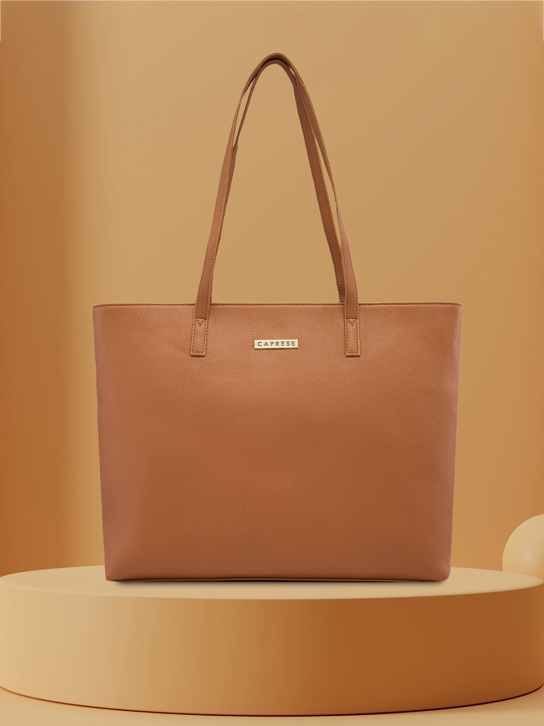 Buy Caprese Amayra Large Tan Tote Laptop Bag Caprese Bags