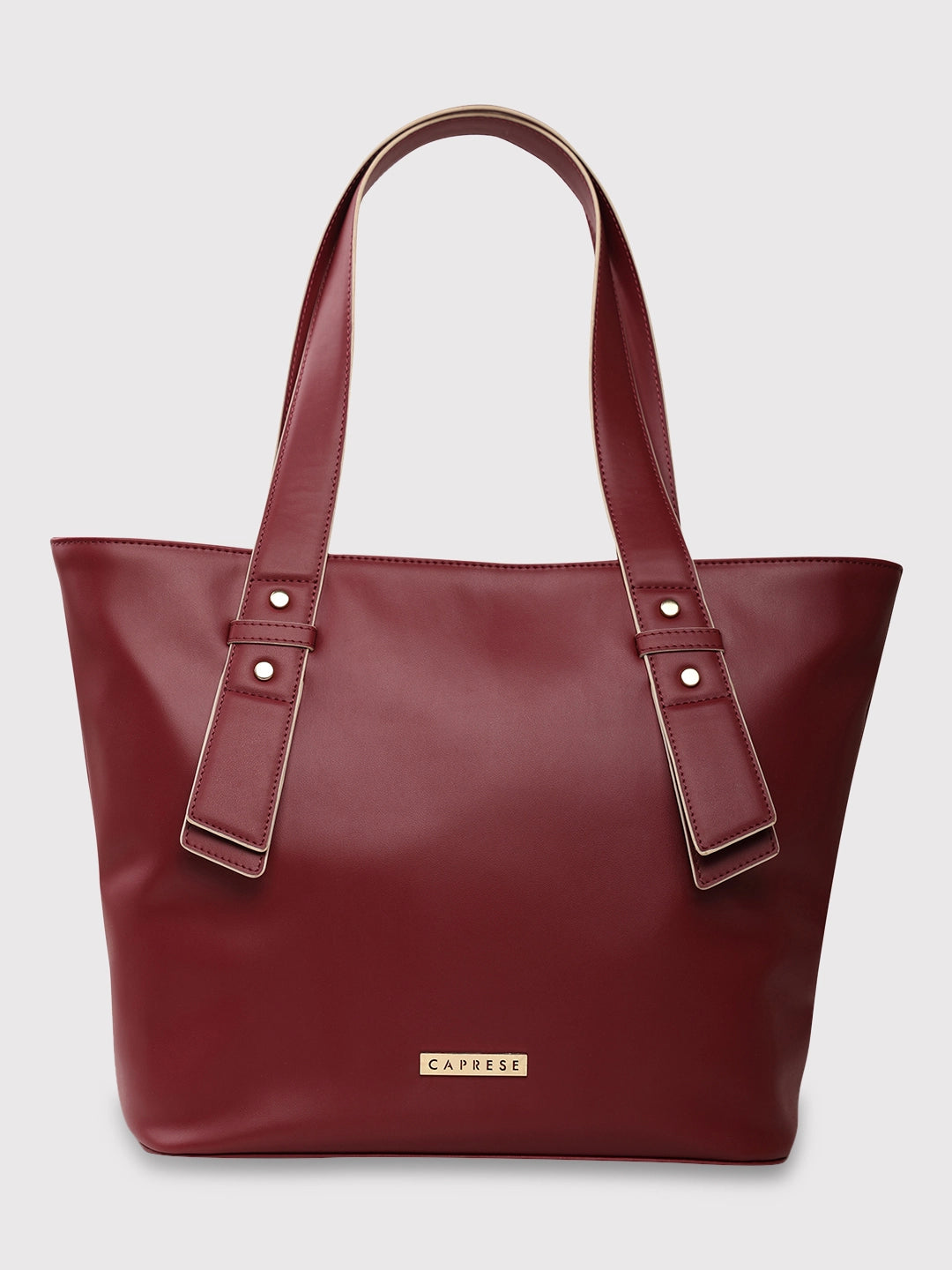 Buy Caprese Amelia Tote Medium Solid Women S Office Handbag Maroon Rs.1649 Caprese Bags