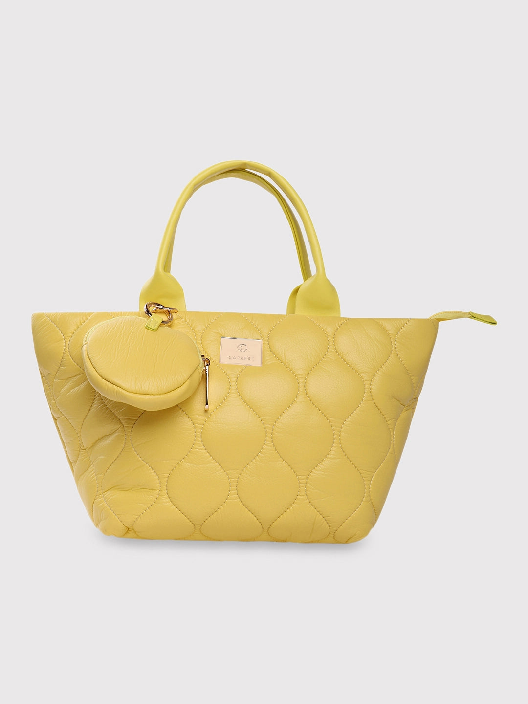 Buy Caprese Briar Tote Small Office Handbag Yellow Rs.989 Caprese Bags