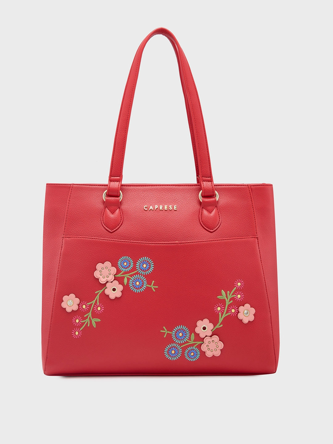 Buy Caprese Erica Tote Medium Floral Women S Office Handbag Maroon Rs.3039 Caprese Bags