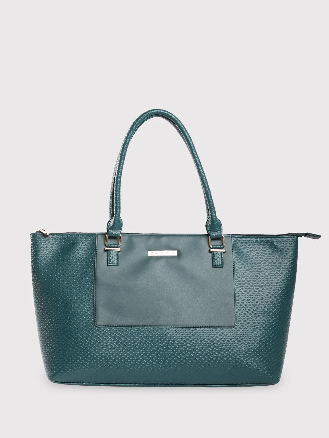 Caprese Fiona Tote Large Teal Laptop Bag - Main Image
