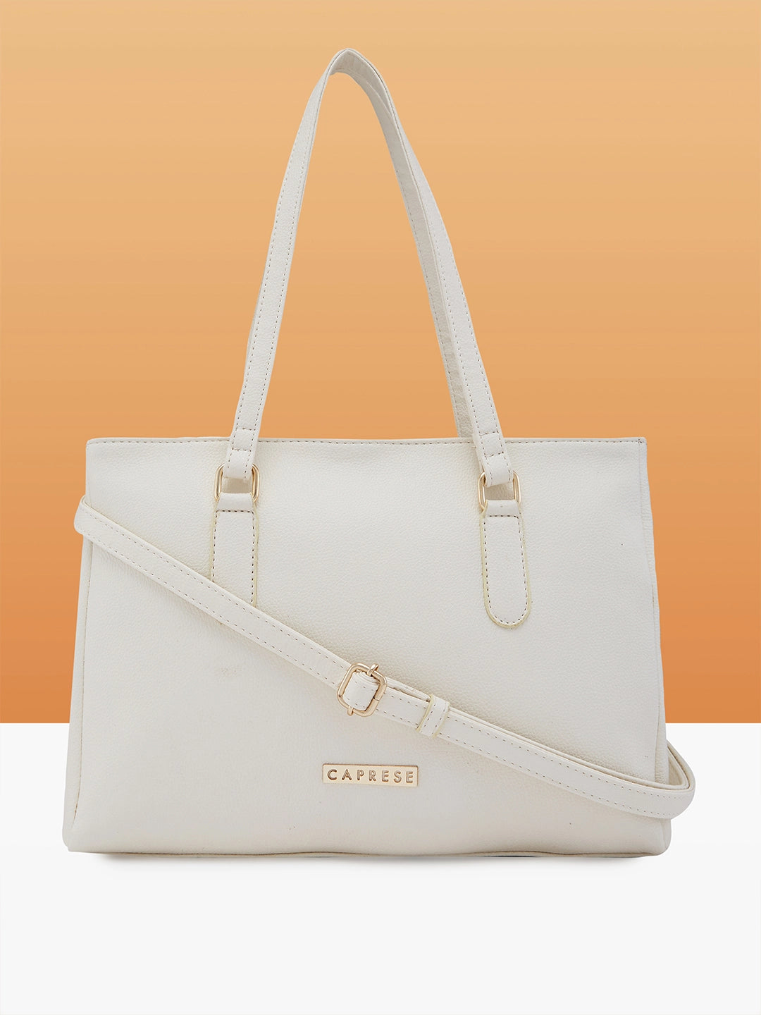Caprese Jolie Medium Off White Tote Bag