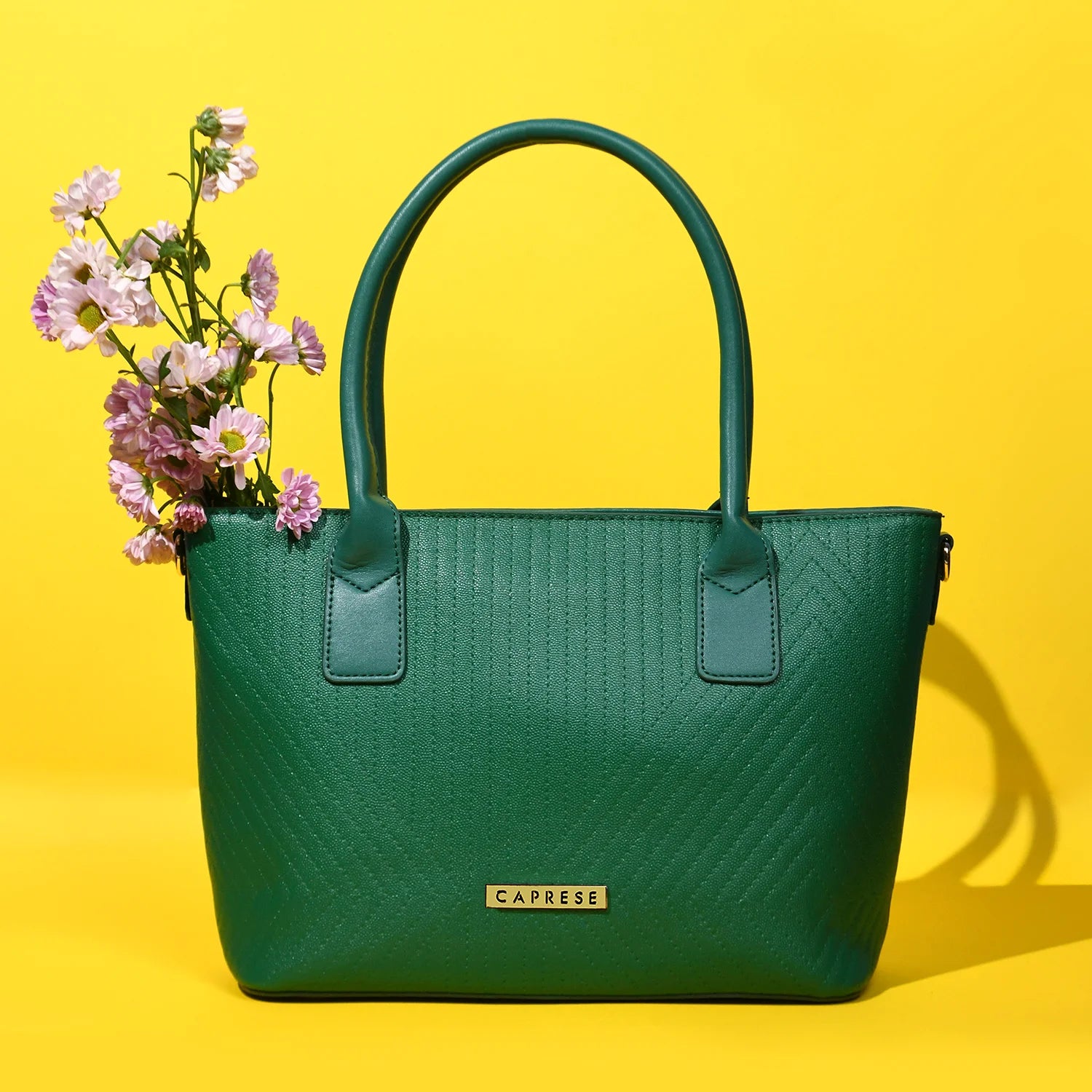 Buy Caprese Lucya Tote Small Green Rs.839 Caprese Bags