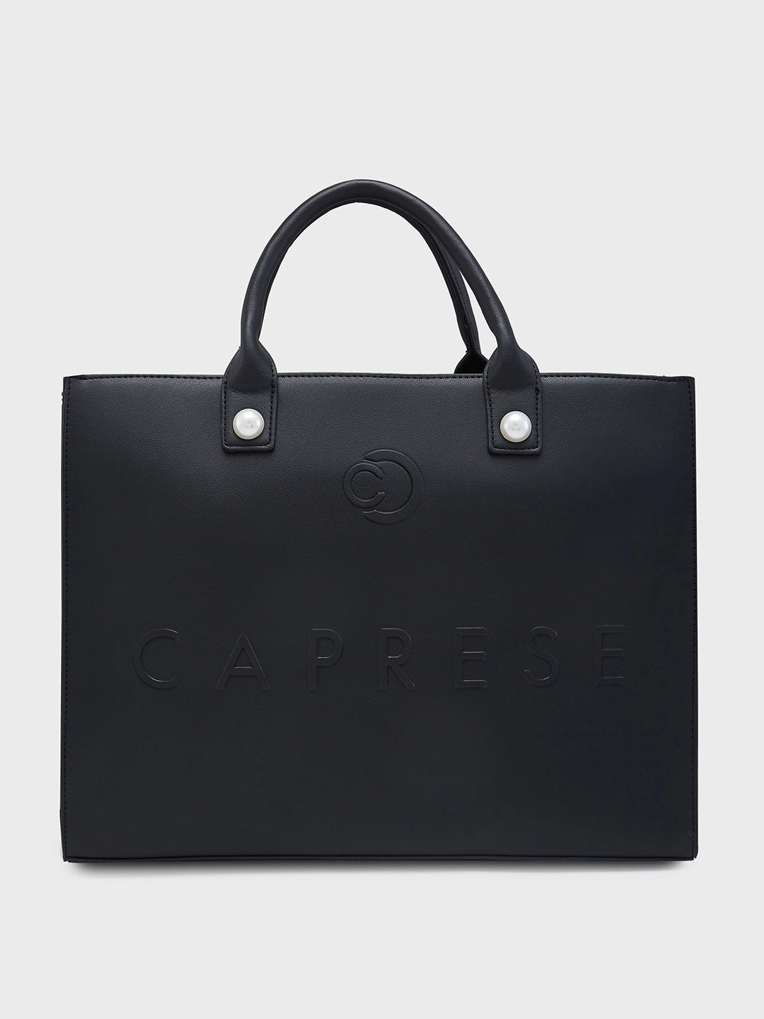 Caprese Pink Cloud Tote Large Women Handbag Office Handbag Black
