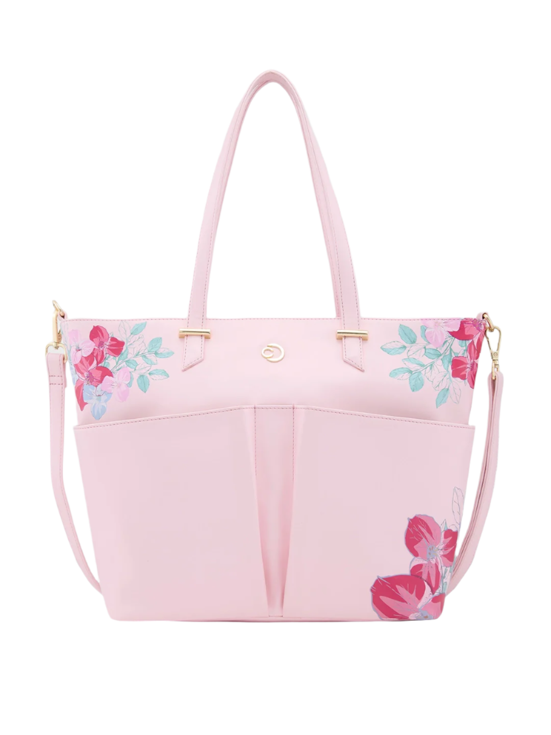 Buy Caprese Shanaya Tote Medium Printed Womens Office Handbag Pink Rs 2799 Caprese Bags