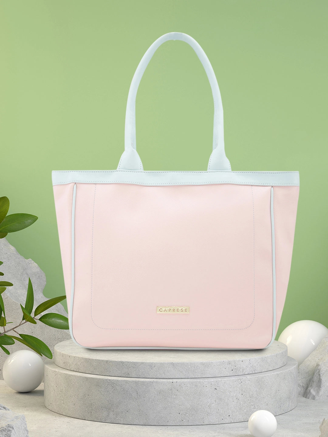 Buy Caprese Tivoli Tote Medium Powder Pink Rs.1649 Caprese Bags