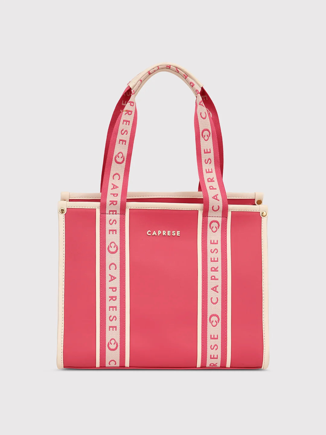 Buy Caprese Trinity Tote Medium Solid Women S Office Handbag Fuchsia Rs 2399.2 Caprese Bags