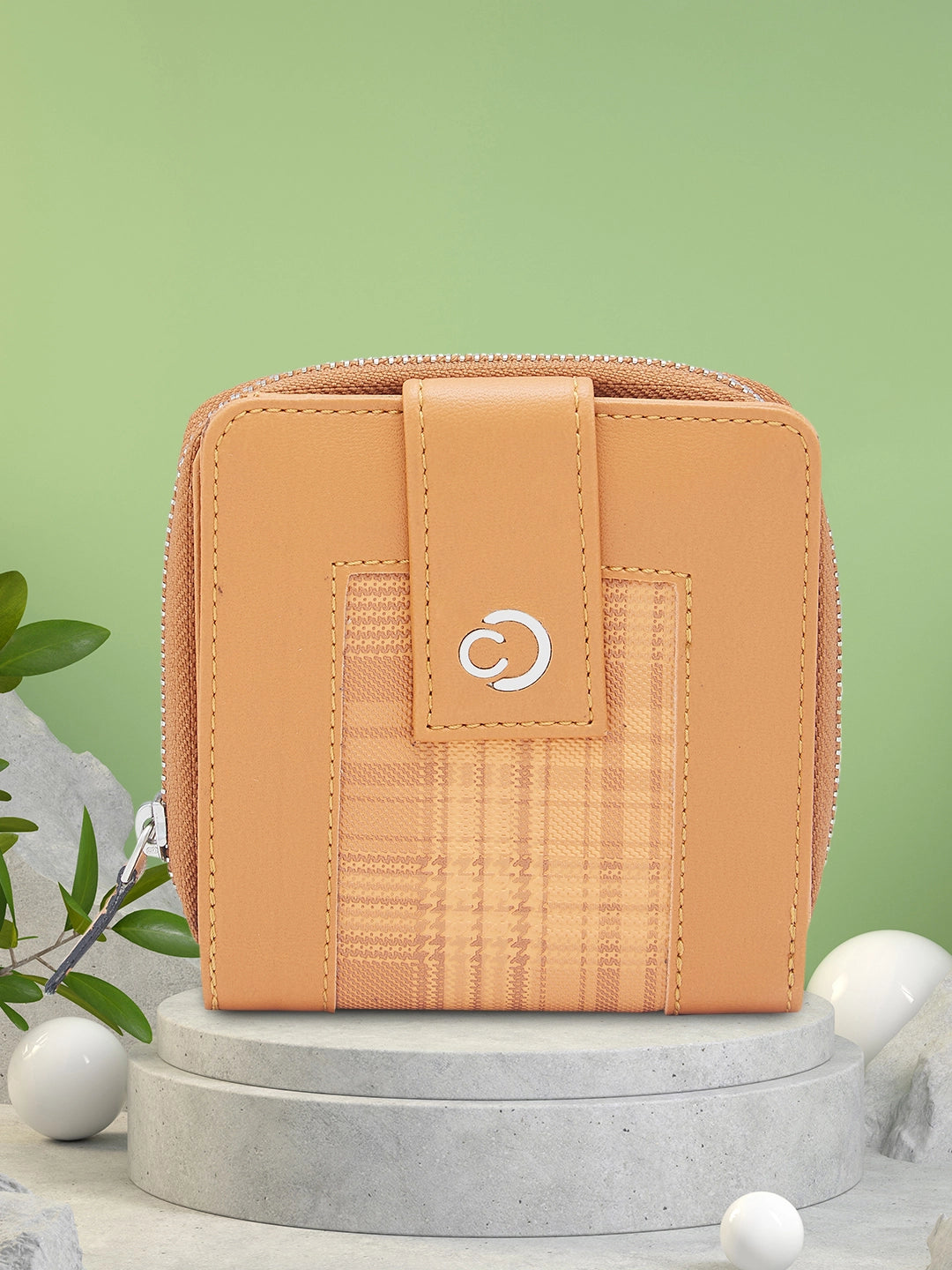 Caprese Avery Small Tan Wallet