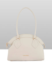 Caprese Biskit Large Beige Satchel Bag