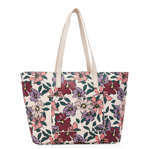 Caprese Vanessa Large Beige Tote Bag