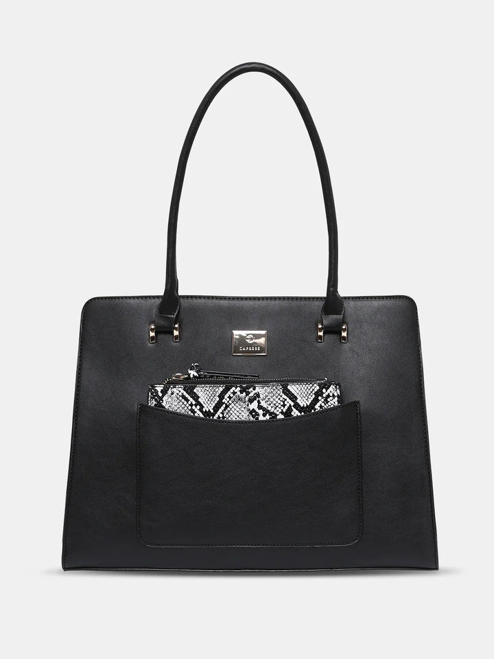 Buy Caprese Ellis Satchel Large Black Rs 3039.2 Caprese Bags