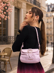 Caprese Ana Medium Lilac Baguette Bag
