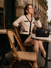 Caprese Ashley Medium Black Tote Bag
