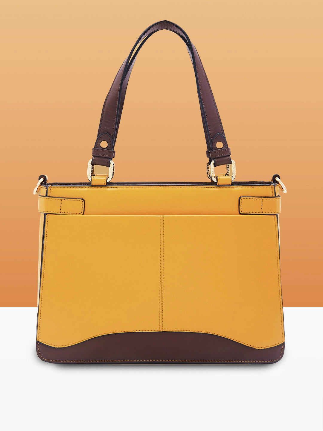 Buy Caprese Minimal Formal Medium Yellow Satchel Bag
