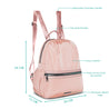 Caprese Blythe Nylon Backpack Medium Soft Peach