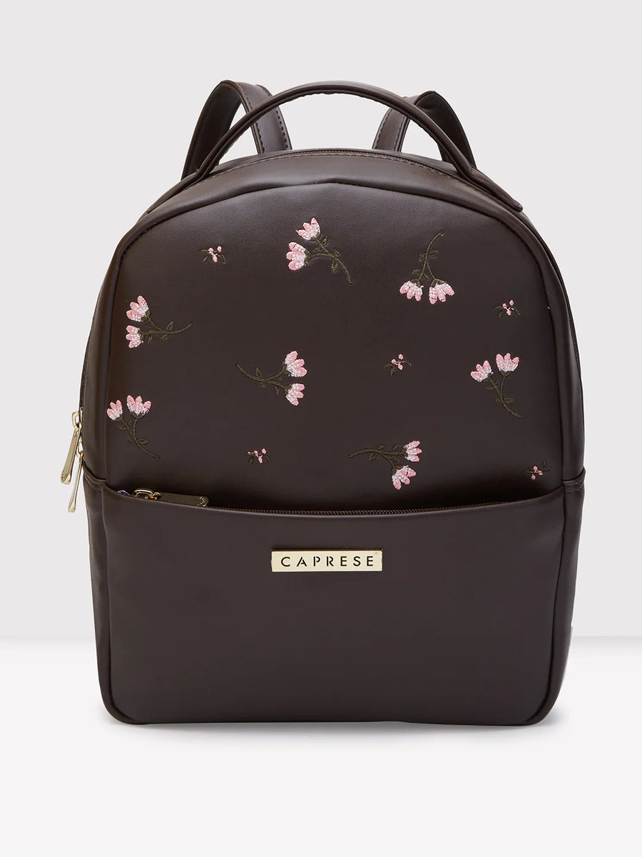 Buy Caprese Dara Backpack Medium Maroon Rs.1199 Caprese Bags