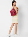 Caprese Dara Backpack Medium Maroon