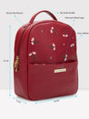 Caprese Dara Backpack Medium Maroon