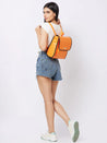 Caprese Gracie Backpack Medium Orange