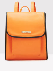 Caprese Gracie Medium Orange Backpack