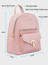 Caprese Rabina Fashion Backpack Medium Pink