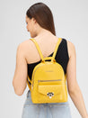 Caprese Rabina Fashion Backpack Medium Yellow